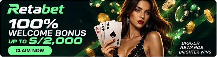 Oferta de bienvenida de Retabet. Antes de aceptarla, revisa el rollover y la apuesta máxima.