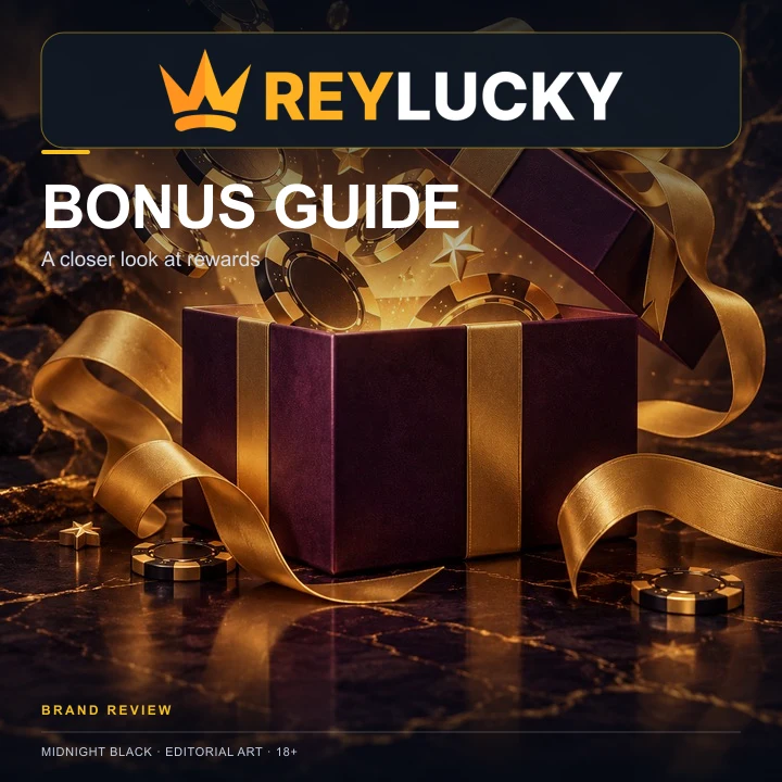 Oferta de bienvenida de ReyLucky. Antes de aceptarla, revisa el rollover y la apuesta máxima.