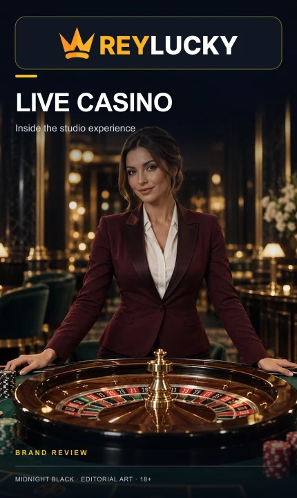 Casino en vivo de ReyLucky: mesas con crupier real.