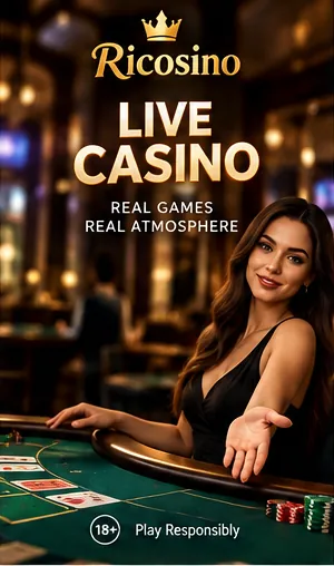 Tragamonedas en Ricosino: el RTP de cada juego se ve en su menú de información.