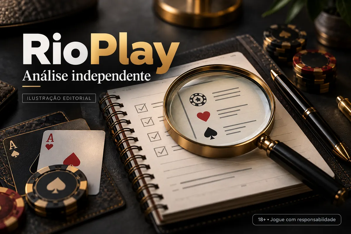 Análise independente de RioPlay: o que verificamos antes de recomendar. Ilustração editorial.