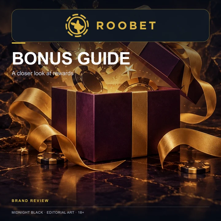 Oferta de bienvenida de Roobet. Antes de aceptarla, revisa el rollover y la apuesta máxima.
