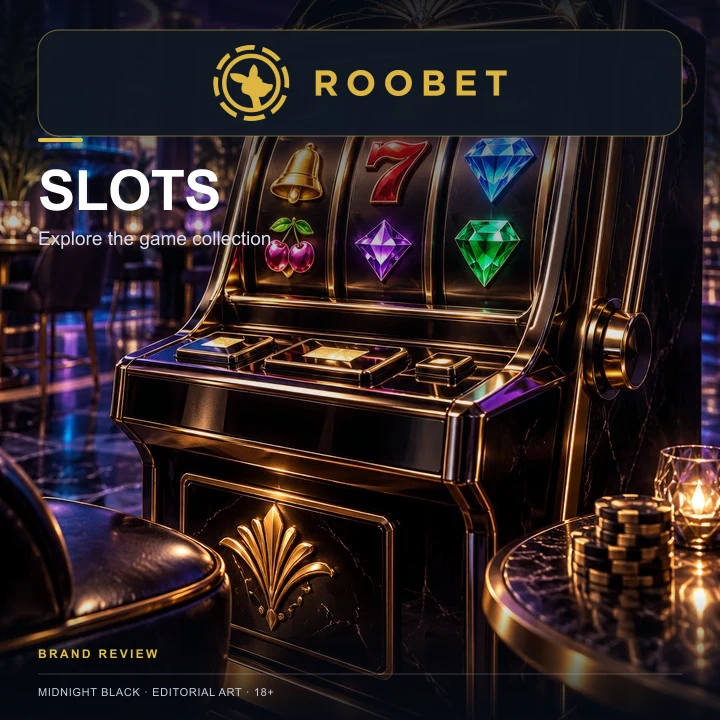 Tragamonedas en Roobet: el RTP de cada juego se ve en su menú de información.