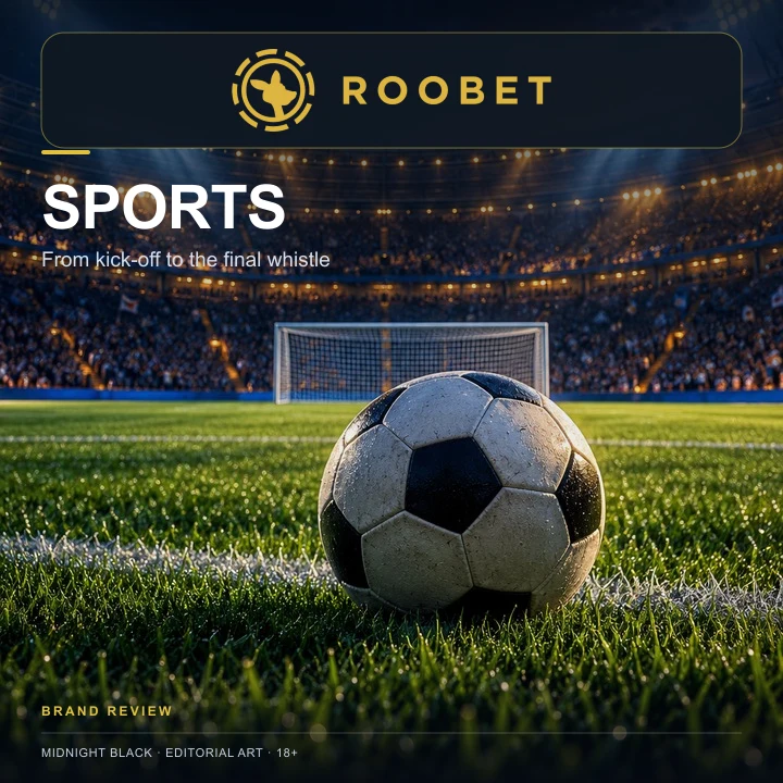 Roobet también acepta apuestas deportivas; el bono de casino y el de deportes suelen ser distintos.
