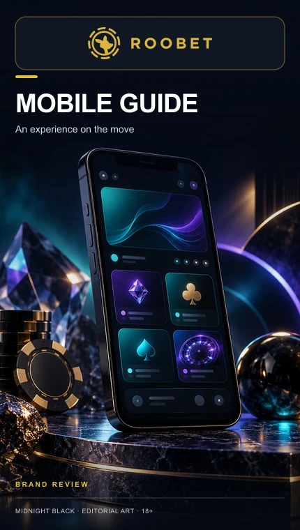 Roobet en el celular: funciona desde el navegador, la app es opcional.