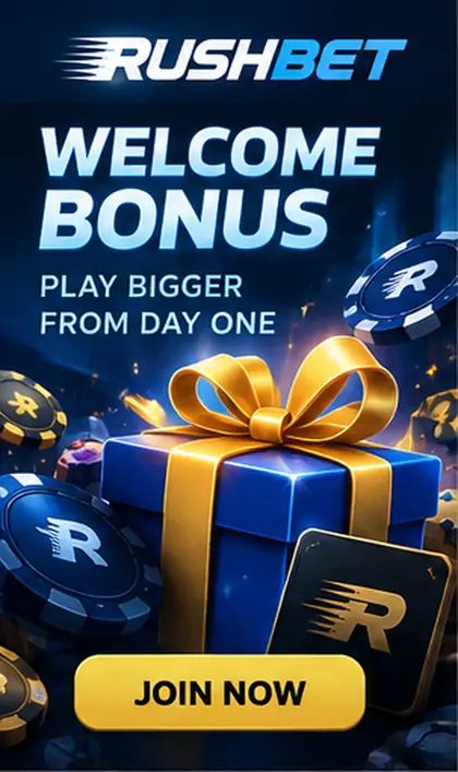 Oferta de bienvenida de Rushbet. Antes de aceptarla, revisa el rollover y la apuesta máxima.
