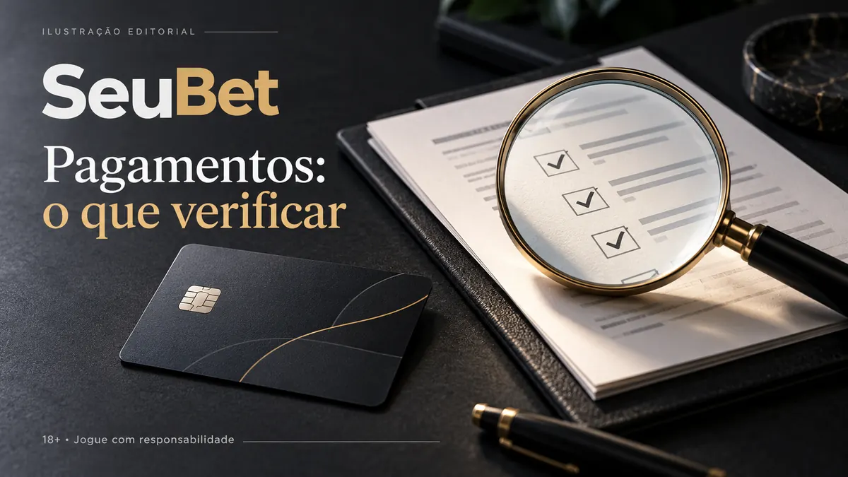 Pagamentos em SeuBet: o que verificar antes de depositar e sacar. Ilustração editorial.
