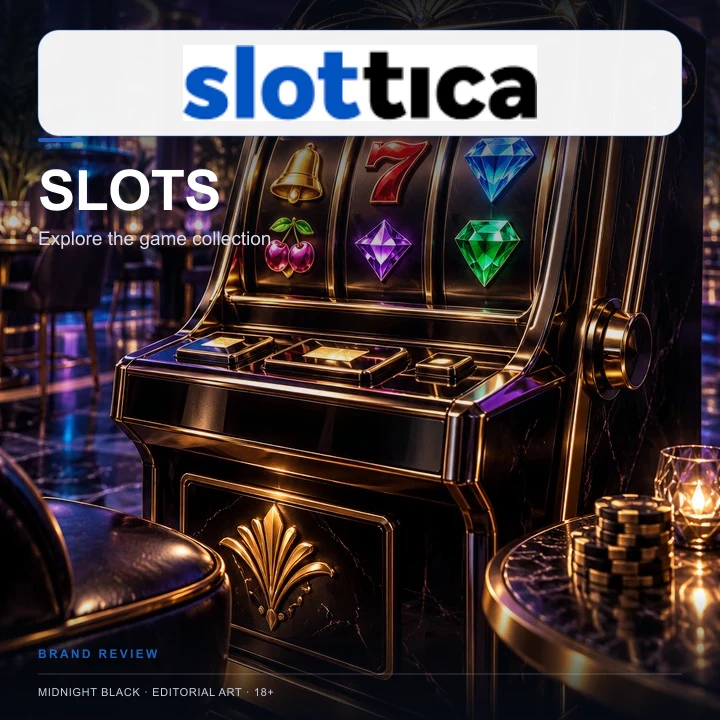 Tragamonedas en Slottica: el RTP de cada juego se ve en su menú de información.