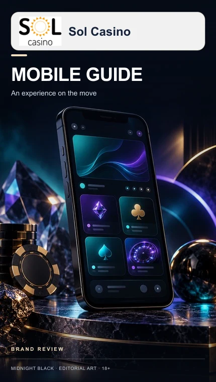 Sol Casino en el celular: funciona desde el navegador, la app es opcional.