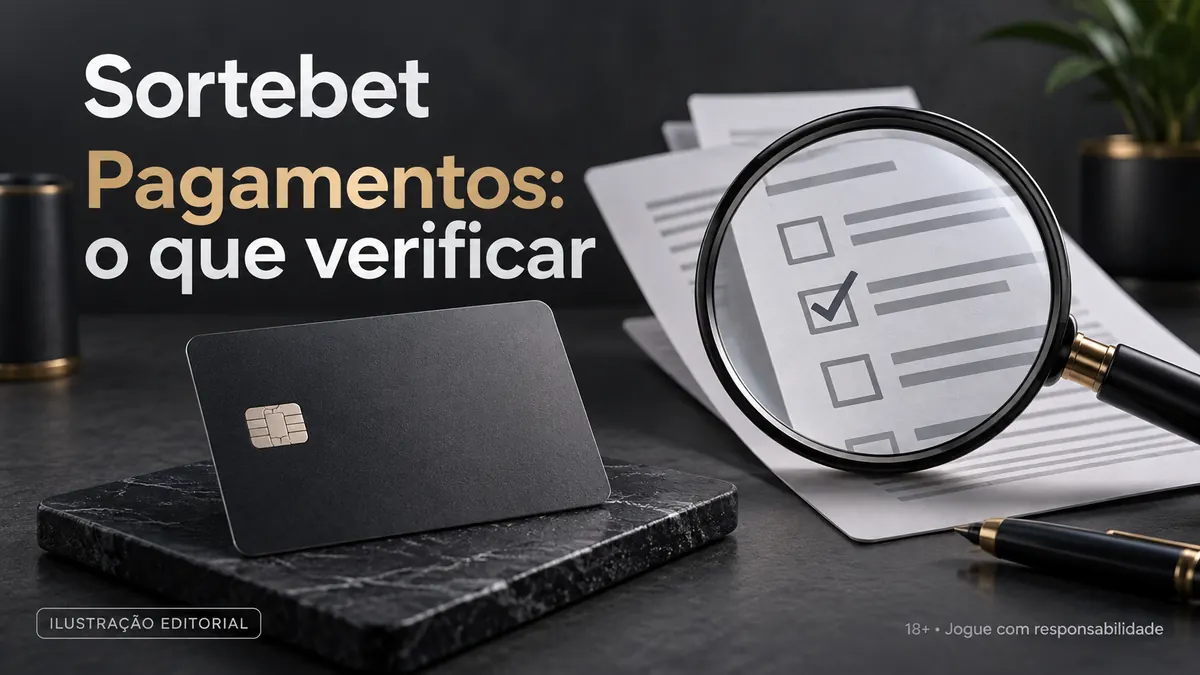 Pagamentos em SorteBet: o que verificar antes de depositar e sacar. Ilustração editorial.