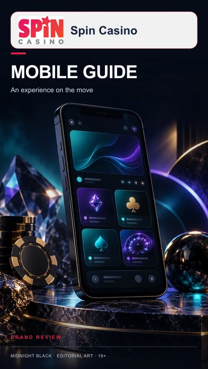 Spin Casino en el celular: funciona desde el navegador, la app es opcional.