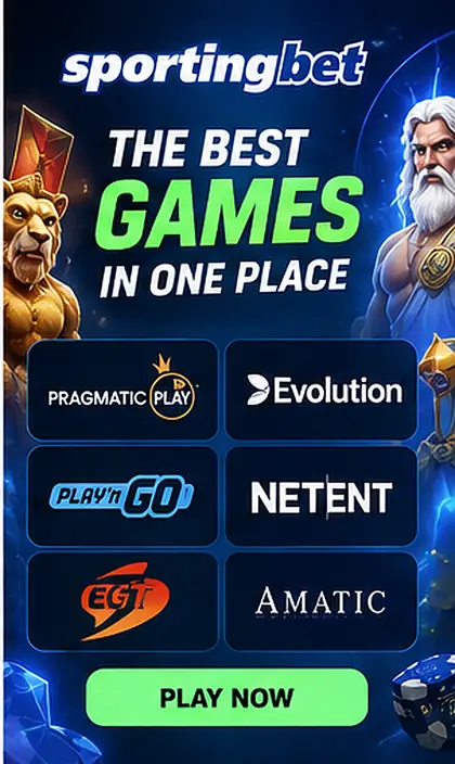 Slots em Sportingbet: o RTP de cada jogo aparece no menu de informações.