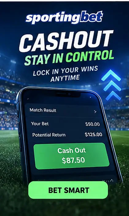 Sportingbet também aceita apostas esportivas; o bônus de cassino e o de esportes costumam ser diferentes.