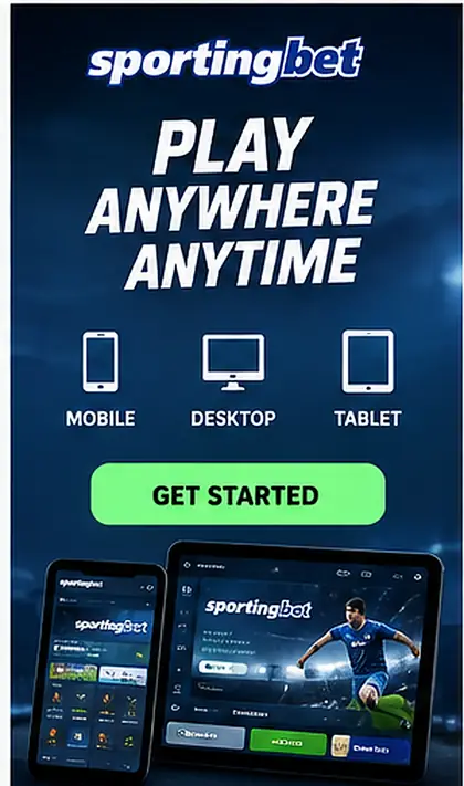 Sportingbet no celular: funciona pelo navegador, o app é opcional.