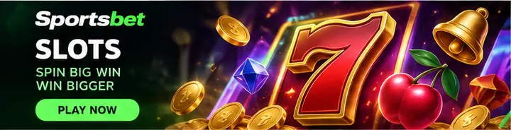 Tragamonedas en Sportsbet: el RTP de cada juego se ve en su menú de información.