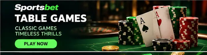 Casino en vivo de Sportsbet: mesas con crupier real.