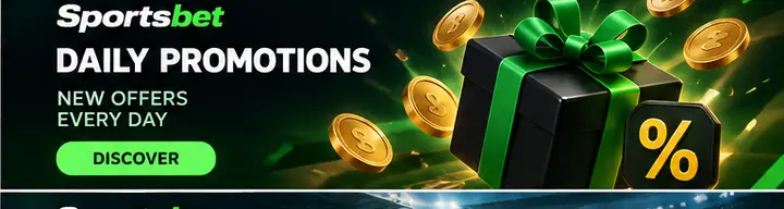 Oferta de bienvenida de Sportsbet. Antes de aceptarla, revisa el rollover y la apuesta máxima.