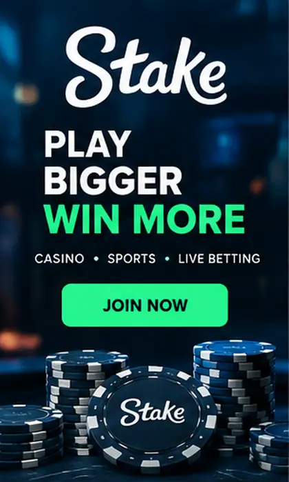Stake también acepta apuestas deportivas; el bono de casino y el de deportes suelen ser distintos.
