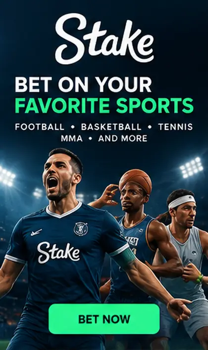 Stake también acepta apuestas deportivas; el bono de casino y el de deportes suelen ser distintos.