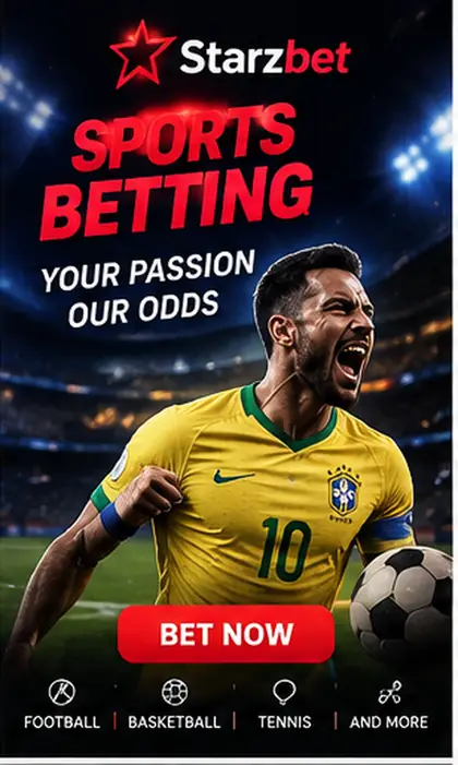 Starzbet também aceita apostas esportivas; o bônus de cassino e o de esportes costumam ser diferentes.