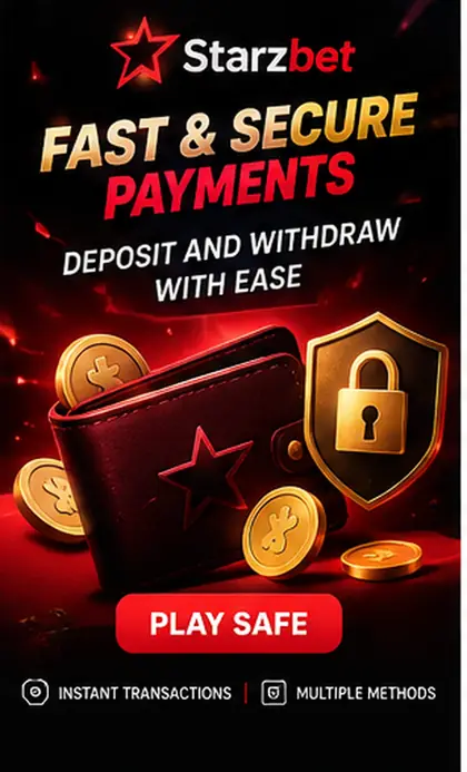 Pagamentos em Starzbet: deposite e saque com métodos no seu nome.