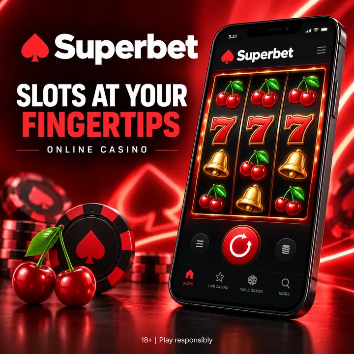 Slots em Superbet: o RTP de cada jogo aparece no menu de informações.
