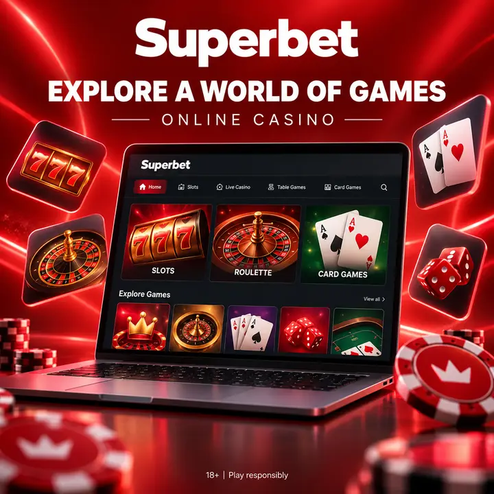 Slots em Superbet: o RTP de cada jogo aparece no menu de informações.