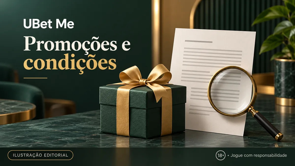 Caixa de presente com laço dourado, documento e lupa