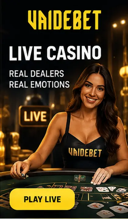 Cassino ao vivo de Vai de Bet: mesas com crupiê real.