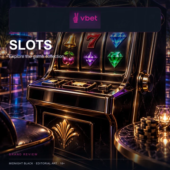 Slots em VBet: o RTP de cada jogo aparece no menu de informações.