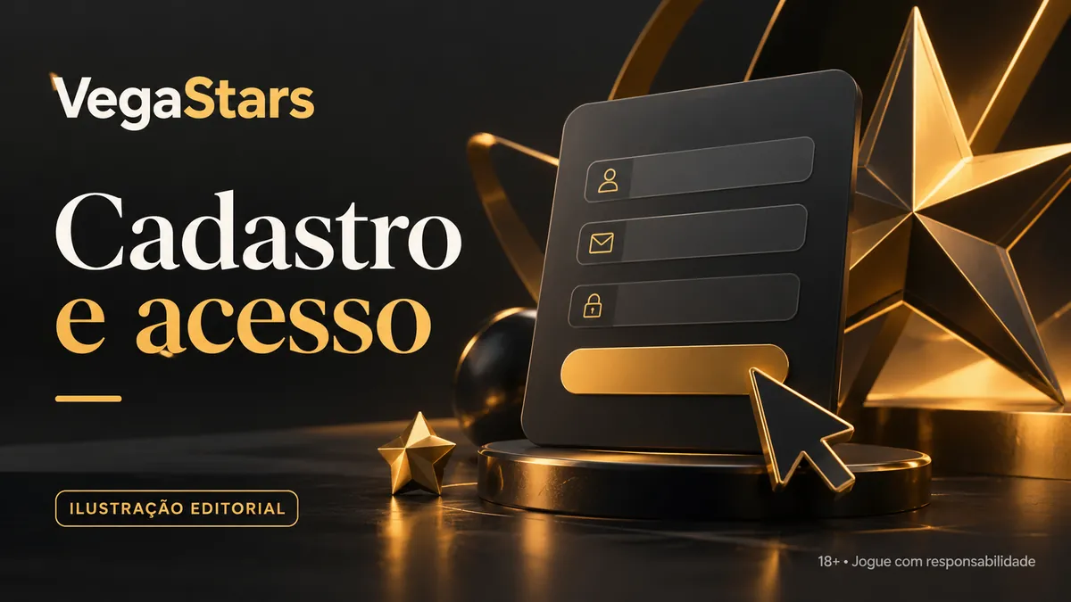 Ilustração de formulário de cadastro com campos de usuário, e-mail e senha