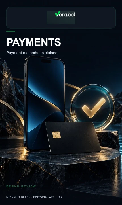 Pagamentos em Vera Bet: deposite e saque com métodos no seu nome.