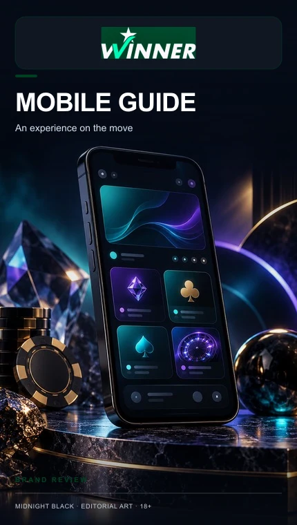 Winner en el celular: funciona desde el navegador, la app es opcional.