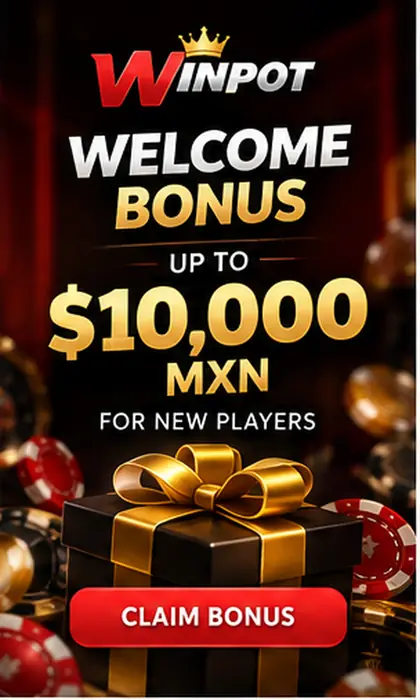 Oferta de bienvenida de Winpot. Antes de aceptarla, revisa el rollover y la apuesta máxima.