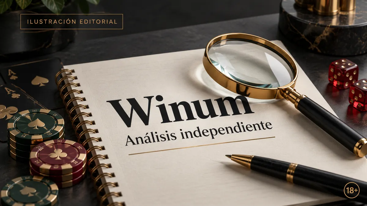 Análisis independiente de Winum: lo que revisamos antes de recomendarlo. Ilustración editorial.
