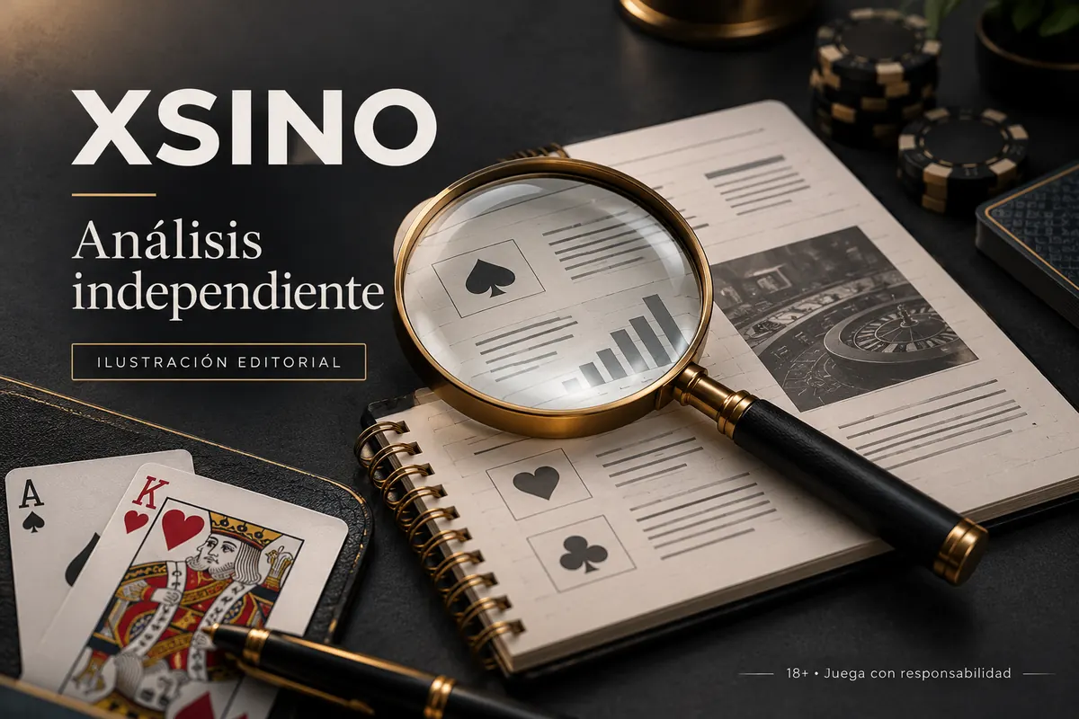 Análisis independiente de XSINO: lo que revisamos antes de recomendarlo. Ilustración editorial.