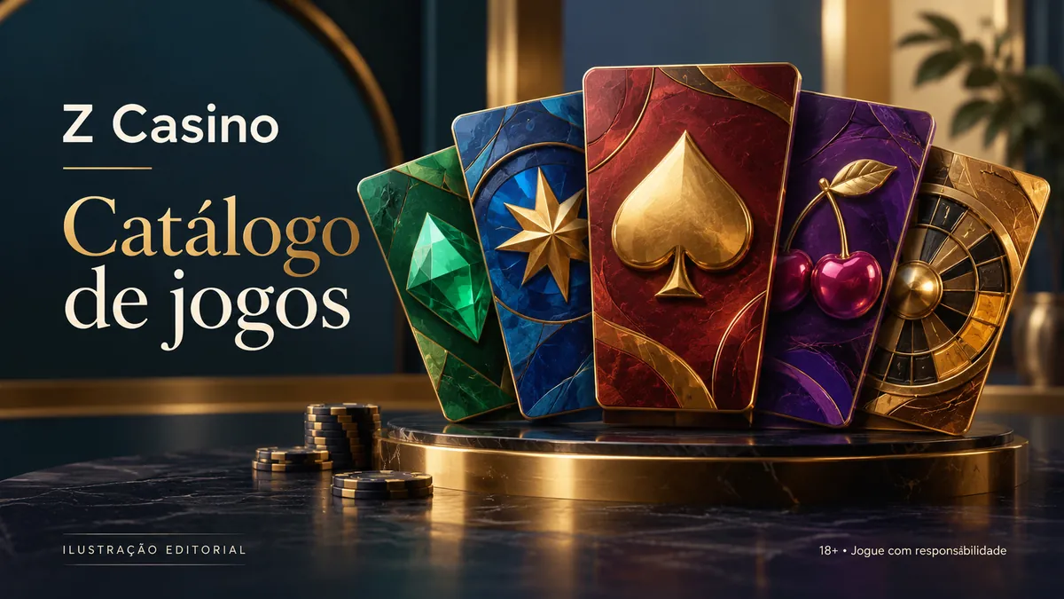 Cartas decoradas com espadas, estrela e cereja sobre pedestal dourado